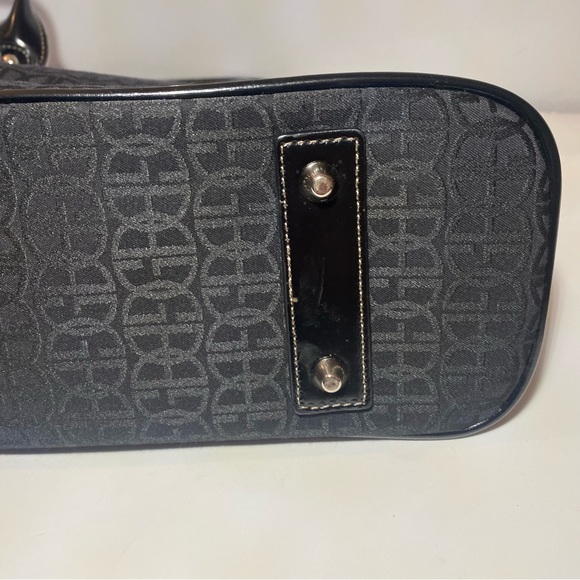 Giani Bernini Black Fabric GB Logo Shoulder Organizer Handbag Bag - Picture 9 of 16